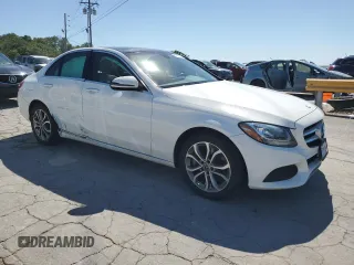 2017 Mercedes-Benz C 300 with VIN 55SWF4KB4HU213916, listed as a Copart auction lot 57999985 with 66,353 mi miles and Salvage title. Bid and sale history available at DreamBid. Image 4.