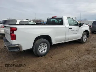 2023 Chevrolet Silverado 1500 Work Truck with VIN 3GCNAAEDXPG293304, listed as a Copart auction lot 46691305 with 35,049 mi miles and Salvage Title. Bid and sale history available at carsss.com. Image 3.