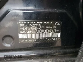 2018 Mitsubishi Outlander ES z VIN JA4AZ3A31JZ051535, wystawiony jako Copart lot #54775705 z przebiegiem 123 776 mil mil oraz Szkoda całkowita • Salvage title. Historia ofert i sprzedaży dostępna na DreamBid. Obrazek 13.