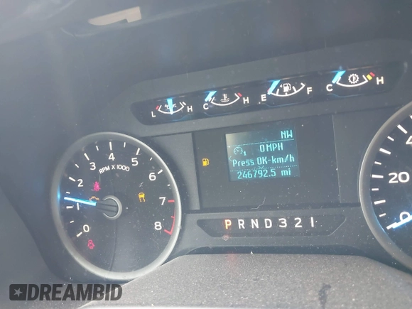 2016 Ford F-150 XL with VIN 1FTMF1C86GKG05579, listed as a IAAI auction lot 41604338 with 246,792 mi miles. Bid and sale history available at carsss.com. Image 7.