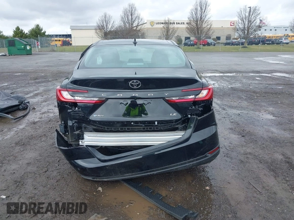 2025 Toyota Camry LE with VIN 4T1DAACK8SU500304, listed as a IAAI auction lot 41907504 with 6 mi miles and . Bid and sale history available at DreamBid. Image 17.