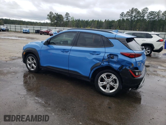 2022 Hyundai Kona SEL with VIN KM8K62AB2NU912837, listed as a Copart auction lot 50878275 with 87,325 mi miles and Salvage Title. Bid and sale history available at DreamBid. Image 2.
