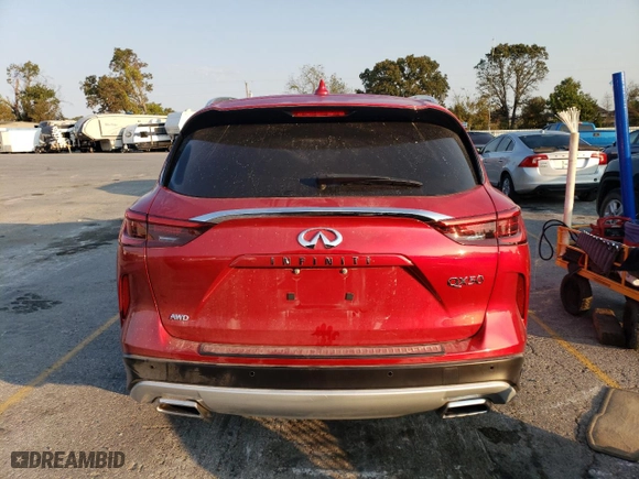 2023 Infiniti QX50 SENSORY with VIN 3PCAJ5EB4PF110411, listed as a Copart auction lot 74981644 with 16,356 mi miles and Salvage Title. Bid and sale history available at carsss.com. Image 6.