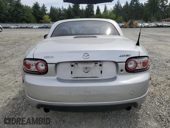 2008 Mazda MX-5 Miata Touring with VIN JM1NC26F780146072, listed as a Copart auction lot 65602695 with 124,607 mi miles and Salvage title. Bid and sale history available at DreamBid. Image 6.
