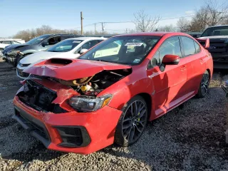 2020 Subaru WRX STI with VIN JF1VA2E68L9805505, listed as a Copart auction lot 44050985 with 106,610 mi miles and Salvage Title. Bid and sale history available at carsss.com. Image 1.