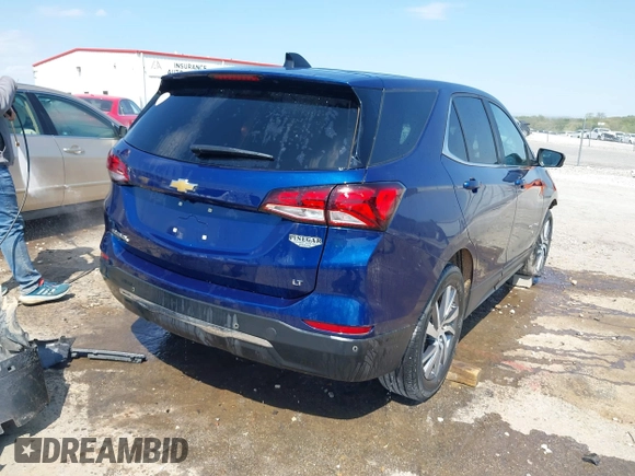 2022 Chevrolet Equinox LT with VIN 3GNAXKEV2NL131190, listed as a IAAI auction lot 42022699 with 41,197 mi miles. Bid and sale history available at carsss.com. Image 4.