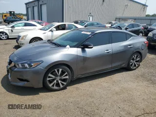 2017 Nissan Maxima SL with VIN 1N4AA6AP9HC424728, listed as a Copart auction lot 60598875 with 65,377 mi miles and Salvage title. Bid and sale history available at DreamBid. Image 1.