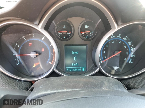 2012 Chevrolet Cruze LT w/1LT with VIN 1G1PF5SC8C7113393, listed as a Copart auction lot 46559284 with 231,534 mi miles and Salvage Title. Bid and sale history available at carsss.com. Image 9.