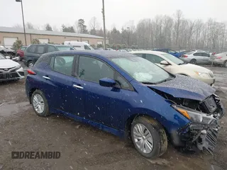 2023 Nissan LEAF S with VIN 1N4AZ1BV3PC554057, listed as a IAAI auction lot 41542440 with 14,096 mi miles and . Bid and sale history available at DreamBid. Image 1.
