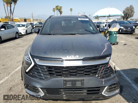 2023 Kia Sportage SX-Prestige with VIN KNDPXCAG0P7037638, listed as a Copart auction lot 58494875 with 43,214 mi miles and Salvage title. Bid and sale history available at DreamBid. Image 5.