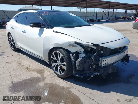 2016 Nissan Maxima SV z VIN 1N4AA6AP8GC436917, wystawiony jako IAAI lot #41691025 z przebiegiem 140 149 mil mil oraz . Historia ofert i sprzedaży dostępna na DreamBid. Obrazek 1.