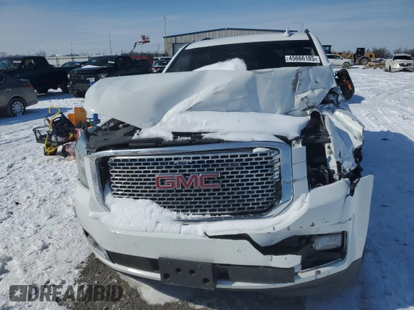 2017 GMC Yukon Denali with VIN 1GKS2CKJXHR168346, listed as a Copart auction lot 45666185 with 165,293 mi miles and Salvage Title. Bid and sale history available at carsss.com. Image 5.