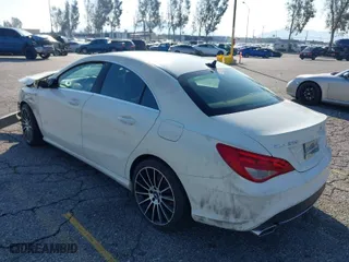 2016 Mercedes-Benz CLA with VIN WDDSJ4EB6GN333412, listed as a IAAI auction lot 34869801 with 121,179 mi miles. Bid and sale history available at carsss.com. Image 3.