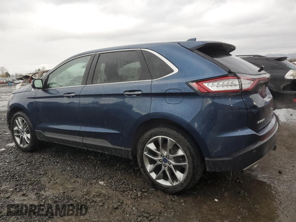 2017 Ford Edge Titanium with VIN 2FMPK4K93HBB38116, listed as a Copart auction lot 45160125 with 64,491 mi miles and Salvage Title. Bid and sale history available at carsss.com. Image 2.