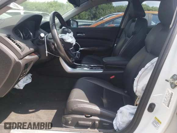 2015 Acura TLX V6 with VIN 19UUB2F38FA010790, listed as a Copart auction lot 58811015 with 73,973 mi miles and Salvage title. Bid and sale history available at DreamBid. Image 7.