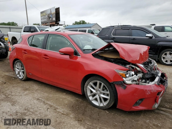 2014 Lexus CT 200h z VIN JTHKD5BHXE2198660, wystawiony jako Copart lot #54880225 z przebiegiem 100 061 mil mil oraz Szkody całkowita. Historia ofert i sprzedaży dostępna na DreamBid. Obrazek 4.