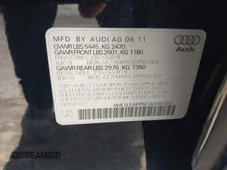 2012 Audi Q5 2.0T Premium Plus with VIN WA1LFAFP5CA008450, listed as a IAAI auction lot 42085011 with 114,032 mi miles. Bid and sale history available at carsss.com. Image 9.