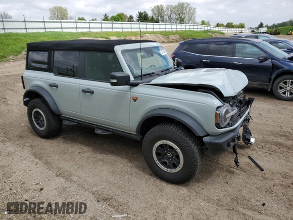 2022 Ford Bronco с VIN 1FMEE5DP4NLB58208, выставлен на аукционе Copart как лот 56726435 с пробегом 37 573 миль миль и Чистый • Clean title. История ставок и продаж доступна на DreamBid. Изображение 4.