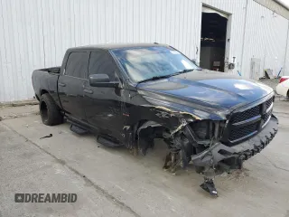 2018 Ram 1500 Express with VIN 3C6RR7KT1JG158655, listed as a Copart auction lot 55536745 with 86,281 mi miles and Salvage title. Bid and sale history available at DreamBid. Image 4.