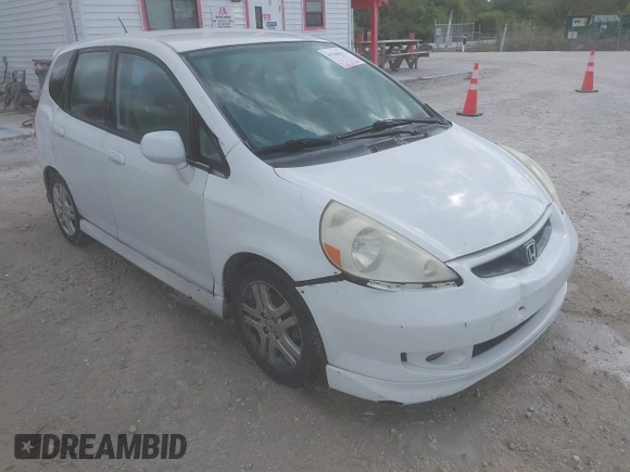 2007 Honda Fit Sport with VIN JHMGD38667S049679, listed as a IAAI auction lot 41960652 with 349,169 mi miles. Bid and sale history available at carsss.com. Image 6.