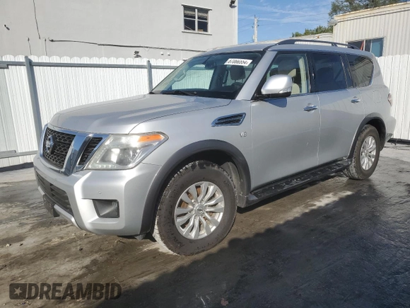 2018 Nissan Armada SV with VIN JN8AY2NC9J9550844, listed as a Copart auction lot 87066554 with 113,942 mi miles and Salvage Title. Bid and sale history available at carsss.com. Image 1.