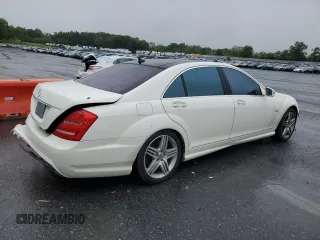 2012 Mercedes-Benz S 550 with VIN WDDNG9EB6CA454404, listed as a Copart auction lot 58082345 with 107,699 mi miles and Salvage title. Bid and sale history available at DreamBid. Image 3.