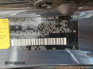 2008 Lexus RX with VIN 2T2HK31U88C094710, listed as a Copart auction lot 52443055 with 314,106 mi miles and Salvage Title. Bid and sale history available at carsss.com. Image 13.