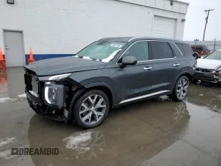 2021 Hyundai Palisade Limited z VIN KM8R5DHE4MU328693, wystawiony jako Copart lot #45037265 z przebiegiem 42 393 mil mil oraz Szkody całkowita. Historia ofert i sprzedaży dostępna na DreamBid. Obrazek 1.