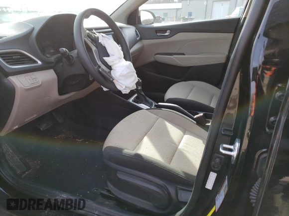 2022 Hyundai Accent SEL with VIN 3KPC24A64NE166750, listed as a Copart auction lot 39822123 with 10,520 mi miles. Bid and sale history available at carsss.com. Image 7.