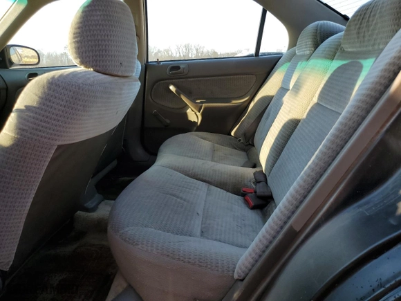 2000 Honda Civic DX with VIN 1HGEJ6629YL058330, listed as a Copart auction lot 45774655 with 201,050 mi miles and Salvage Title. Bid and sale history available at carsss.com. Image 10.