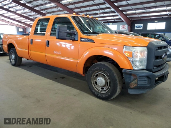 2012 Ford F-250 XL with VIN 1FT7W2A60CEB62164, listed as a Copart auction lot 62677155 with 243,849 mi miles and Clean title. Bid and sale history available at DreamBid. Image 4.