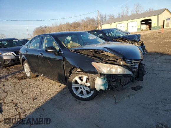 2009 Lexus ES 330 with VIN JTHBJ46G792295910, listed as a Copart auction lot 43849635 with 161,496 mi miles and Salvage Title. Bid and sale history available at DreamBid. Image 4.