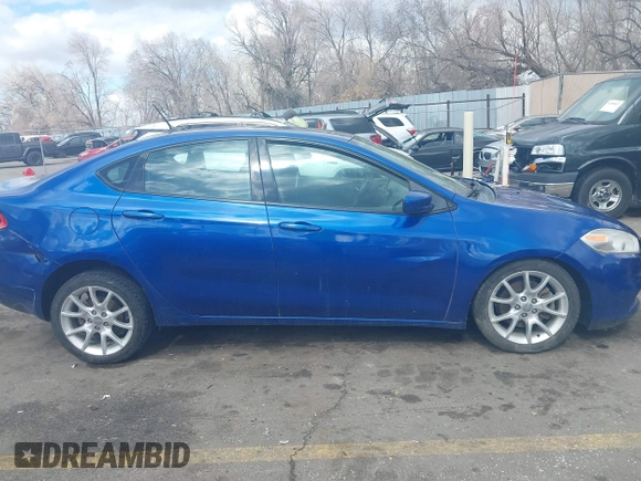 2013 Dodge Dart SXT with VIN 1C3CDFBA7DD147851, listed as a IAAI auction lot 41778651 with 99,805 mi miles. Bid and sale history available at carsss.com. Image 14.