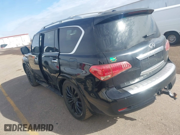 2015 Infiniti QX80 with VIN JN8AZ2NF1F9572769, listed as a IAAI auction lot 41478820 with 143,892 mi miles and . Bid and sale history available at DreamBid. Image 3.