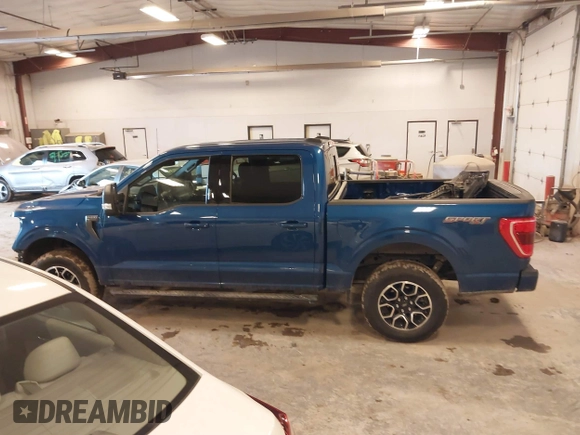 2023 Ford F-150 XL with VIN 1FTFW1E57PKE79681, listed as a IAAI auction lot 41667502 with 17,198 mi miles. Bid and sale history available at carsss.com. Image 14.