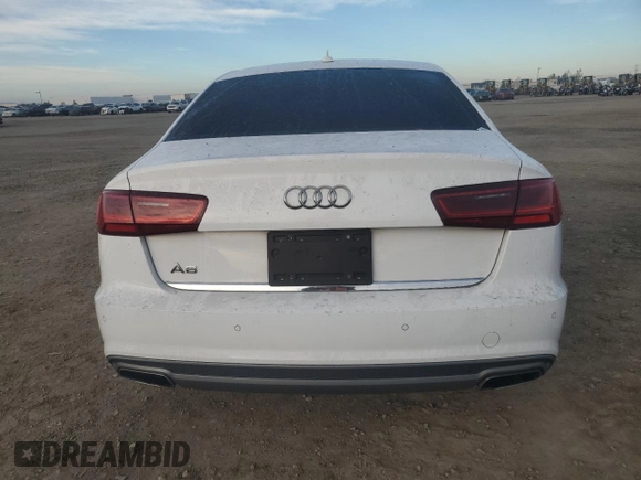 2016 Audi A6 2.0T Premium Plus with VIN WAUDFAFC2GN123428, listed as a Copart auction lot 86282074 with 84,316 mi miles and Salvage Title. Bid and sale history available at carsss.com. Image 6.