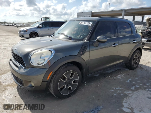 2012 MINI Countryman S z VIN WMWZC3C55CWM27115, wystawiony jako Copart lot #57756595 z przebiegiem 163 272 mil mil oraz Tytuł czysty. Historia ofert i sprzedaży dostępna na DreamBid. Obrazek 1.