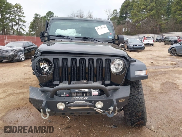2018 Jeep Wrangler Unlimited Sport with VIN 1C4HJXDN6JW190027, listed as a IAAI auction lot 41351708 with 59,315 mi miles and . Bid and sale history available at DreamBid. Image 12.