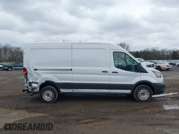2023 Ford Transit Cargo with VIN 1FTBR1C89PKB29455, listed as a IAAI auction lot 41839680 with 21,570 mi miles. Bid and sale history available at carsss.com. Image 13.