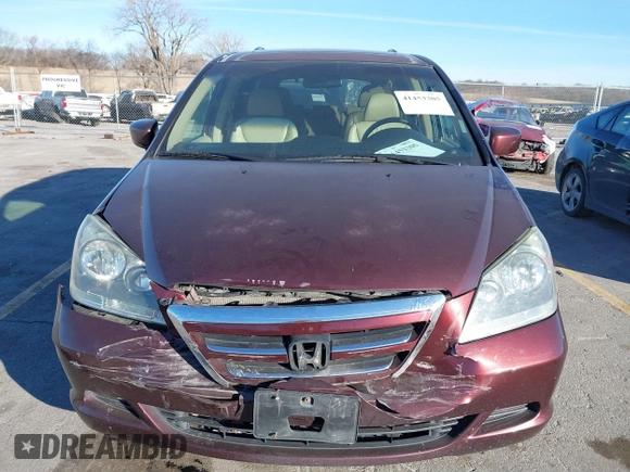2007 Honda Odyssey EX-L with VIN 5FNRL38697B460066, listed as a IAAI auction lot 41453305 with 169,008 mi miles. Bid and sale history available at carsss.com. Image 12.