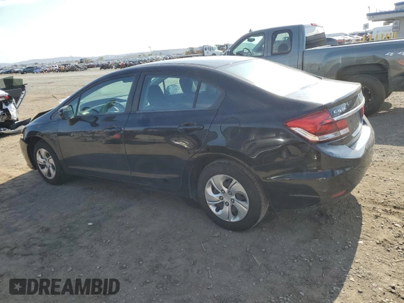 2014 Honda Civic Sedan LX with VIN 19XFB2F59EE234655, listed as a Copart auction lot 50932145 with 197,540 mi miles and Salvage Title. Bid and sale history available at carsss.com. Image 2.