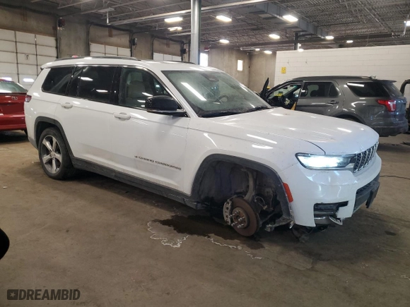 2021 Jeep Grand Cherokee L Limited with VIN 1C4RJKBG7M8171877, listed as a Copart auction lot 45487435 with 67,114 mi miles and Salvage Title. Bid and sale history available at carsss.com. Image 4.