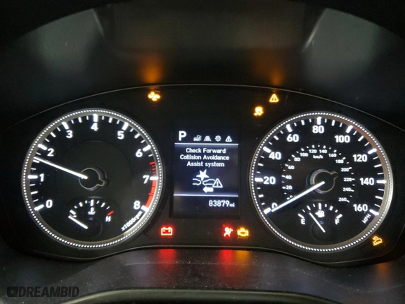 2020 Hyundai Santa Fe SE with VIN 5NMS2CAD1LH229541, listed as a Copart auction lot 85971114 with 83,879 mi miles and Salvage Title. Bid and sale history available at carsss.com. Image 9.