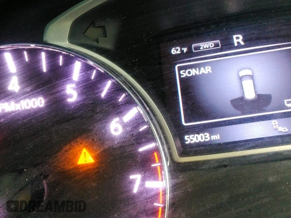 2019 Nissan Pathfinder SV with VIN 5N1DR2MM8KC621628, listed as a IAAI auction lot 41785695 with 55,003 mi miles. Bid and sale history available at carsss.com. Image 7.