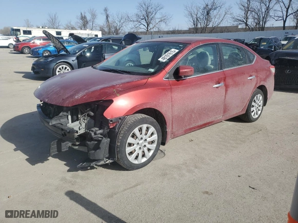 2014 Nissan Sentra SV with VIN 3N1AB7AP7EY303876, listed as a Copart auction lot 48101615 with 122,309 mi miles and Salvage Title. Bid and sale history available at carsss.com. Image 1.