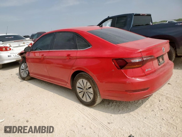 2019 Volkswagen Jetta S with VIN 3VWC57BU9KM055177, listed as a Copart auction lot 57870385 with 51,064 mi miles and Salvage title. Bid and sale history available at DreamBid. Image 2.