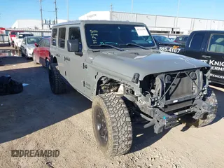 2018 Jeep Wrangler Unlimited Sahara with VIN 1C4HJXEG8JW239535, listed as a IAAI auction lot 41711596 with 85,675 mi miles. Bid and sale history available at carsss.com. Image 1.