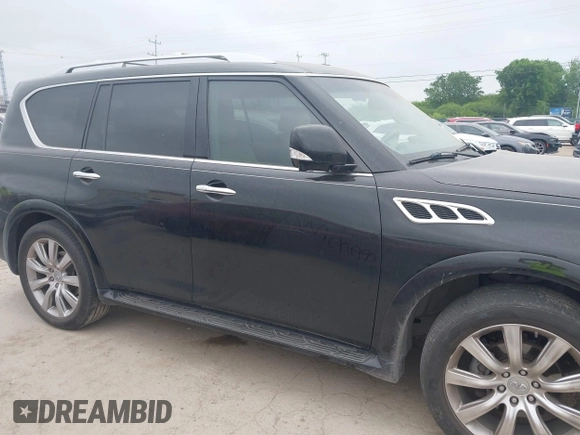 2013 Infiniti QX56 with VIN JN8AZ2NF6D9550697, listed as a IAAI auction lot 42164023 with 123,590 mi miles and . Bid and sale history available at DreamBid. Image 13.