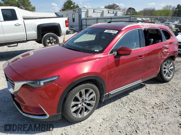 2019 Mazda CX-9 Grand Touring z VIN JM3TCBDY6K0326394, wystawiony jako Copart lot #50057545 z przebiegiem 55 272 mil mil oraz Szkoda całkowita • Salvage title. Historia ofert i sprzedaży dostępna na DreamBid. Obrazek 1.