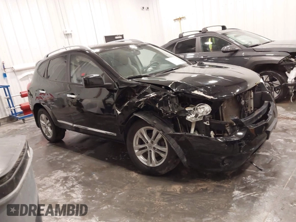 2013 Nissan Rogue S with VIN JN8AS5MV1DW135156, listed as a IAAI auction lot 41946360 with 122,952 mi miles and . Bid and sale history available at DreamBid. Image 1.